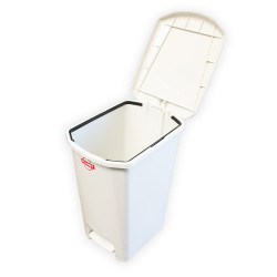 Szemeteskuka pedálos műanyag 25 literes fehér UP401-001 Papírkosár, szemetes Planet