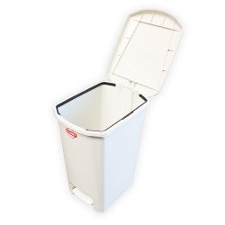 Szemeteskuka pedálos műanyag 25 literes fehér UP401-001 Papírkosár, szemetes Planet