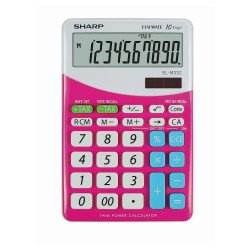 Számológép asztali 10 számjegyes SharpELM332BPK rózsaszín Számológép Sharp