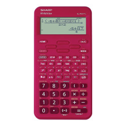 Számológép tudományos 420 funkciós 10+2 digites 4 soros napalemes Sharp ELW531TLBRD piros