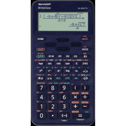 Számológép tudományos 420 funkciós 10+2 digites 4 soros napalemes Sharp ELW531TLBBL kék Számológép Sharp