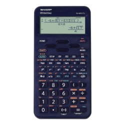 Számológép tudományos 420 funkciós 10+2 digites 4 soros napalemes Sharp ELW531TLBBL kék Számológép Sharp