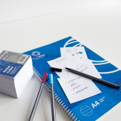 Kockatömb 8x8x6,5cm, ragasztás nélküli, Bluering® Extra fehér