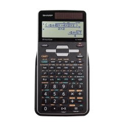 Számológép tudományos 640 funkciós 10 digites 4 soros napalemes Sharp EL-W506T Számológép Sharp