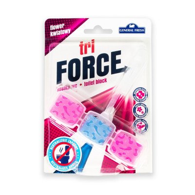 WC illatosító kosaras 45 g Tri Force virág