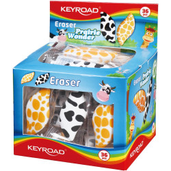 Radír, PVC mentes 36 db/display Keyroad Prairie Wonder vegyes mintázat Radír Keyroad