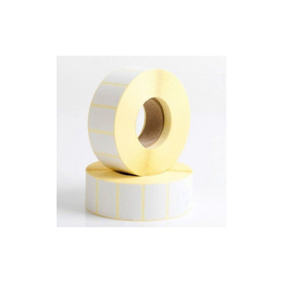 Etikett címke thermo, 15x25mm, tekercses, 1000 címke/tekercs fehér
