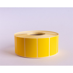 Etikett címke thermo, 25x40mm, tekercses, 2000 címke/tekercs citromsárga Etikett - címke Egyéb
