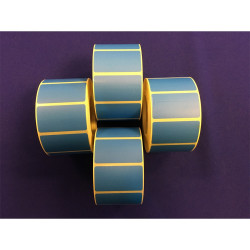 Etikett címke thermo, 25x45mm, tekercses, 1000 címke/tekercs kék Etikett - címke Egyéb