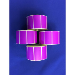Etikett címke thermo, 25x45mm, tekercses, 1000 címke/tekercs lila Etikett - címke Egyéb