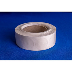 Etikett címke, 20mm, körcímke tekercses, PP 1000 db/tekercs átlátszó Etikett - címke Egyéb