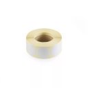 Etikett címke, 30mm, körcímke tekercses, PP 1000 db/tekercs átlátszó
