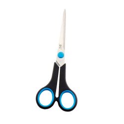Olló 17,5cm, műanyag fekete/kék nyél A-series Ollók, kések A-series