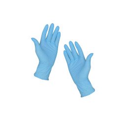 Gumikesztyű nitril púdermentes XL 100 db/doboz GMT Super Gloves kék Gumikesztyű GMT