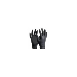 Gumikesztyű nitril púdermentes M 100 db/doboz, GMT Super Gloves fekete Gumikesztyű GMT
