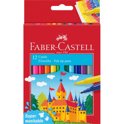 Rostirón, filctoll készlet kastélyos, Faber-Castell 12 klf. Szín Filctoll Faber - Castell