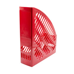 Iratpapucs 8cm, műanyag, 80x320x250mm, ARK piros Iratpapucs ARK