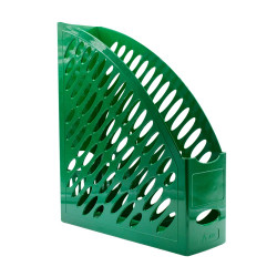 Iratpapucs 8cm, műanyag, 80x327x253mm, ARK zöld Iratpapucs ARK