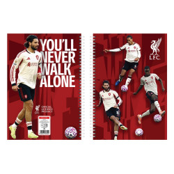 Füzet spirál A4, 70lapos, vonalas 10 db/csomag Liverpool Iskolai füzet Nebulo