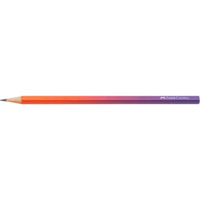 Grafitceruza B, háromszögletű színátmenetes Faber-Castell piros-lila test