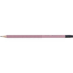 Grafitceruza B,radíros háromszögletű GRIP 2001 Faber-Castell rózsa test Grafitceruza Faber - Castell