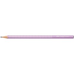 Grafitceruza B,háromszögletű SPARKLE metál Faber-Castell lila test Grafitceruza Faber - Castell