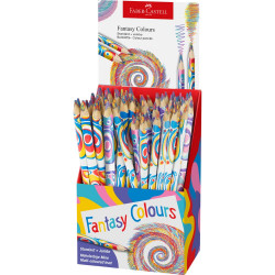 Varázsceruza display háromszögletű, 48db normál 36db jumbo Faber-Castell 48db/display Színesceruza Faber - Castell