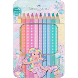 Színes ceruza készlet háromszögletű SPARKLE Faber-Castell 10klf. szín Színesceruza Faber - Castell