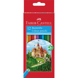Színes ceruza készlet hatszögletű kastélyos Faber-Castell 12klf. szín Színesceruza Faber - Castell