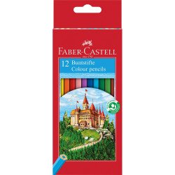 Színes ceruza készlet hatszögletű kastélyos Faber-Castell 12klf. szín Színesceruza Faber - Castell