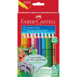 Színes ceruza készlet háromszögletű GRIP Jumbo Faber-Castell  12klf. szín Színesceruza Faber - Castell