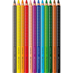 Színes ceruza készlet háromszögletű GRIP Jumbo Faber-Castell  12klf. szín Színesceruza Faber - Castell