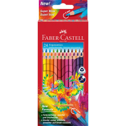 Színes ceruza készlet háromszögletű papagáj Faber-Castell  24klf. szín Színesceruza Faber - Castell