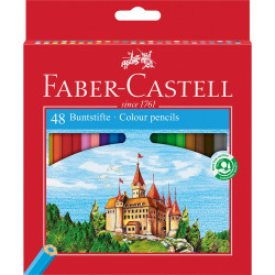 Színes ceruza készlet hatszögletű kastélyos  Faber-Castell 48klf. szín Színesceruza Faber - Castell