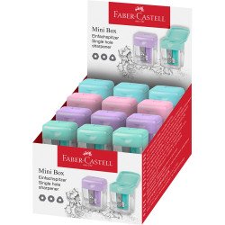 Hegyező mini tartályos Faber-Castell vegyes pasztell színben kék,rózsaszín,zöld,lila Hegyező Faber - Castell