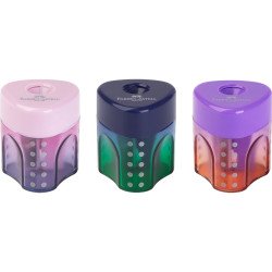 Hegyező GRIP mini tartályos Faber-Castell vegyes színátmenetes színben égkék-rózsa, türkiz-kék Hegyező Faber - Castell