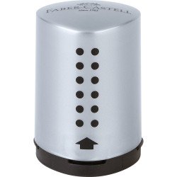 Hegyező mini tartályos GRIP 2001 Faber-Castell ezüst Hegyező Faber - Castell