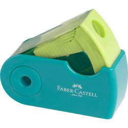Hegyező mini tartályos SLEEVE trendi színben Faber-Castell rózsaszín/narancs,türkiz/világoszöld,kék/világoskék Hegyező Faber - Castell