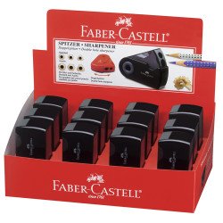 Hegyező dupla tartályos SLEEVE Jumbo Faber-Castell fekete színben Hegyező Faber - Castell