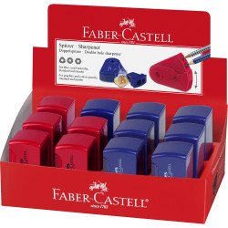 Hegyező dupla tartályos SLEEVE Jumbo Faber-Castell piros,kék színben Hegyező Faber - Castell