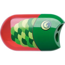 Hegyező dupla tartályos radírral Faber-Castell hal mintás Hegyező Faber - Castell
