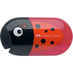 Hegyező dupla tartályos radírral Faber-Castell katica mintás Hegyező Faber - Castell