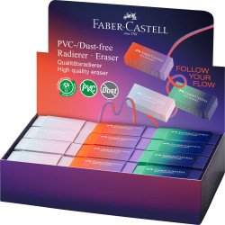 Radír pvc forgácsmentes színátmenetes Faber-Castell égkék-rózsa, türkiz-kék Radír Faber - Castell