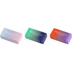 Radír pvc forgácsmentes színátmenetes Faber-Castell égkék-rózsa, türkiz-kék Radír Faber - Castell