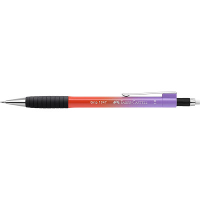 Nyomósiron 0.7mm GRIP 1347 Faber-Castell piros-lila test