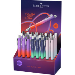 Golyóstoll POLY BALL Urban vegyes színátmenetes Faber-Castell 24 db/display Golyóstoll Faber - Castell