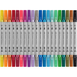Rostirón, filctoll készlet, kétvégű csillámos Faber-Castell 20 klf. szín Filctoll Faber - Castell