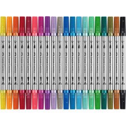 Rostirón, filctoll készlet, kétvégű csillámos Faber-Castell 20 klf. szín Filctoll Faber - Castell