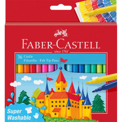 Rostirón, filctoll készlet, kastélyos Faber-Castell 36 klf. szín Filctoll Faber - Castell