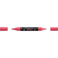 Akril marker kétvégű MULTIMARK 124 Faber-Castell vörös Dekormarker Faber - Castell